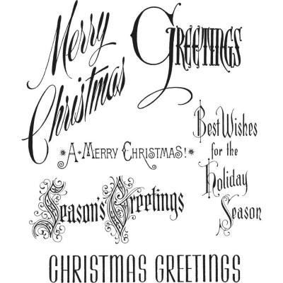 Stampers Anonymous Tim Holtz Cling Stamps - Christmastime
